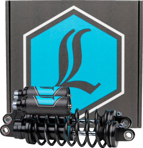 LEGEND SUSPENSION 1310-1892 Legend REVO ARC Piggyback Coil Suspension for FXD Models - 14" Standard Black '99-'17 Dyna