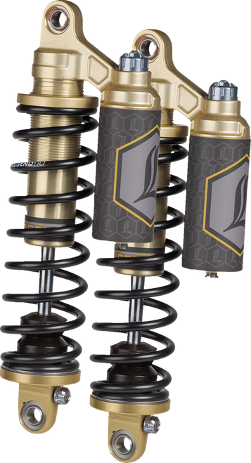 LEGEND SUSPENSION 1310-1917 Legend REVO ARC Piggyback Coil Suspension for FXD Models - 14" Heavy Duty Gold '99-'17 Dyna