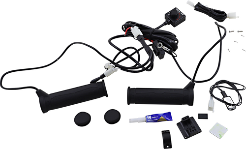 KOSO NORTH AMERICA AM10711F Heated Grip Kit with LED Indicator for Snow/ATV - Thumb Warmer