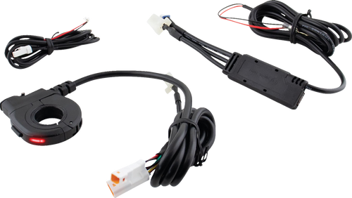 KOSO NORTH AMERICA KB011000 Heated Grip Thumb Switch - USB-C Charger Black