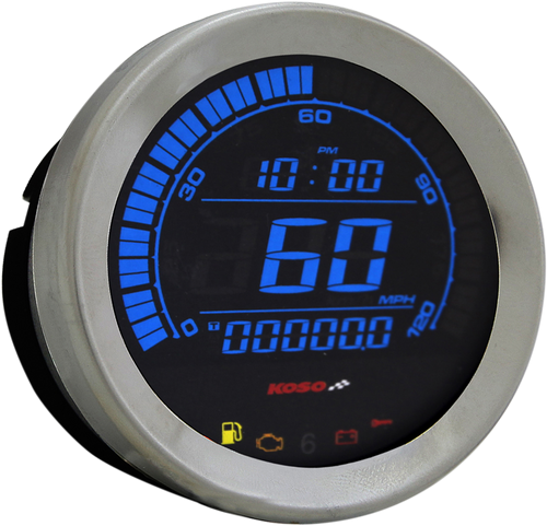 KOSO NORTH AMERICA BA051000 Replacement Gauge - Chrome
