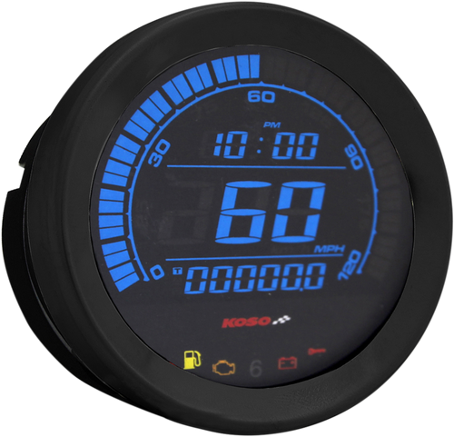 KOSO NORTH AMERICA BA051010 Replacement Gauge - Black