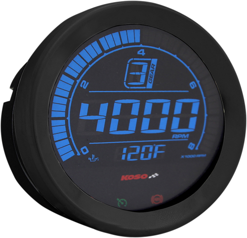 KOSO NORTH AMERICA BA051110 Replacement Gauge - Black