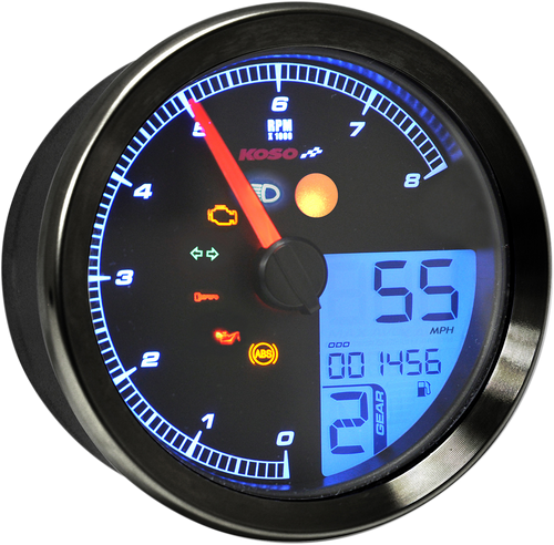 KOSO NORTH AMERICA BA051310 TNT-B Multifunction Meter - Black