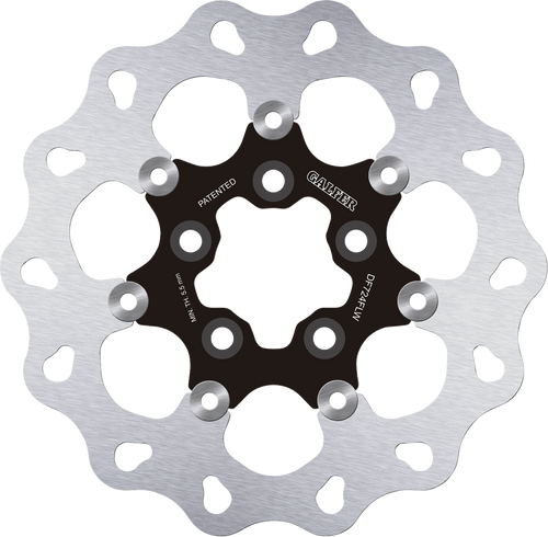 GALFER DF724FLW Brake Rotor - Rear - Black Carrier - Rear Black Carrier