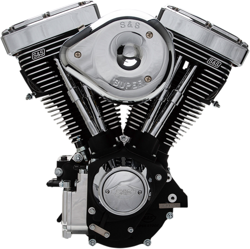 S&S CYCLE 31-9156 V96R Complete Assembled Engine - Black Custom Chassis | Evolution Big Twin