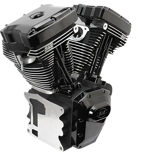 S&S CYCLE 310-0833A T143 Long Block Engine - Black Edition Touring | Dyna