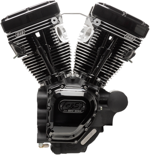 S&S CYCLE 310-0834A T111 Long Block Engine - Black Touring
