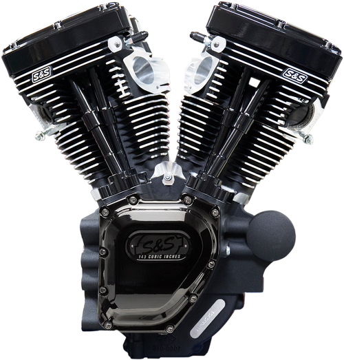 S&S CYCLE 310-0901A T143 Long Block Engine - Black Edition Dyna