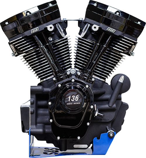 S&S CYCLE 310-1296 MK136 Engine with 475G Cam - 475G Camshaft Oil Cooled M8 Softail