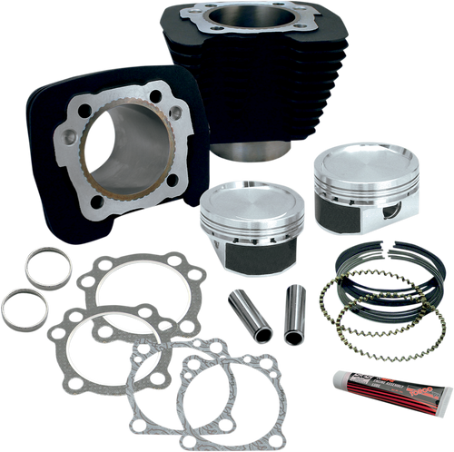 S&S CYCLE 910-0687 1200cc Conversion Kit for XL883 - XL883 Wrinkle Black
