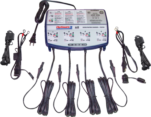 TECMATE TM455 Battery Charger/Maintainer - 4 Bank