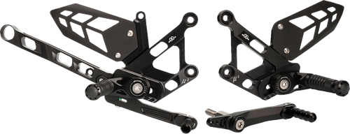 GILLES TOOLING MUE2-Y02-B MUE2 Rearset - Black - Yamaha