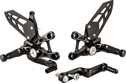 GILLES TOOLING MUE2-S01-B MUE2 Rearset - Black - Suzuki