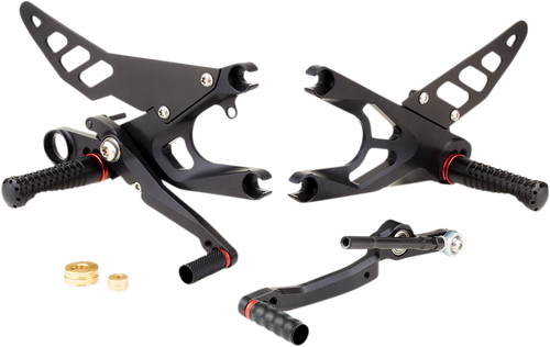 GILLES TOOLING FXR-Y07-B FXR Rearset - Black - Yamaha