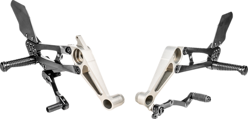 GILLES TOOLING FXR-A03-B FXR Rearset - Black - Aprilia
