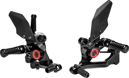 GILLES TOOLING MUE2-S03-B MUE2 Rearset - Black - Suzuki