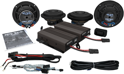 WILD BOAR AUDIO WBA ULTRA KIT SE Front/Rear Speaker Kit with Amp - CVO