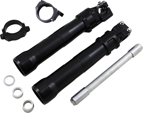 ALLOY ART 49LLFL-2ABS Next Gen Lower Front Legs - 49 mm Lower Black Anodized