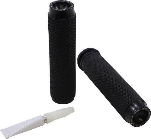 ROUGH CRAFTS RC-500-002 Grips - Knurled TBW Black