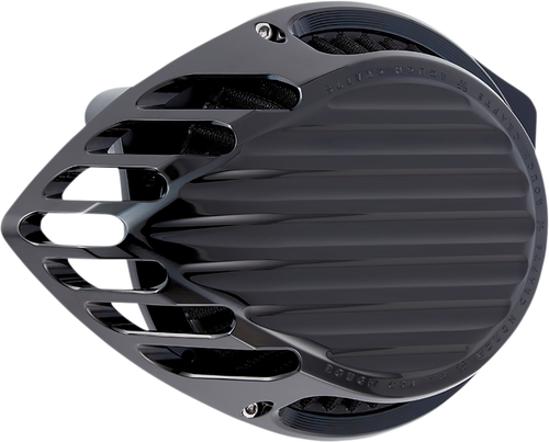ROUGH CRAFTS RC-600-002 Finned Air Cleaner - Black