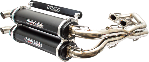 TRINITY RACING TR-4119D-BK Stage 5 Dual Exhaust - Black