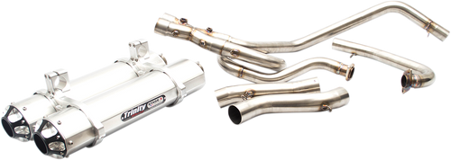 TRINITY RACING TR-4112D Dual Exhaust - Aluminum