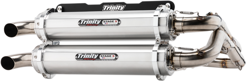 TRINITY RACING TR-4166D Dual Exhaust - Aluminum