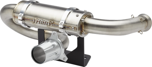TRINITY RACING TR-4184ST Center Exit Slip-On Muffler - With Tip