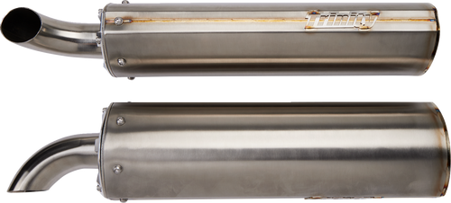 TRINITY RACING TR-4160S-SS Stainless Steel Slip-On Mufflers