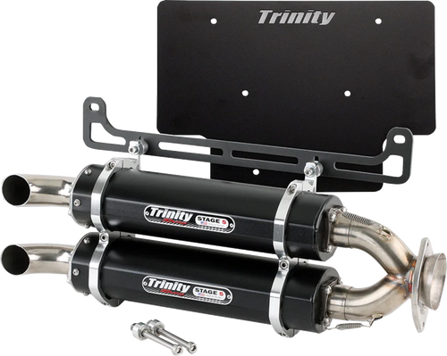TRINITY RACING TR-4193S Stage 5 Dual Slip-On Muffler - Xpedition