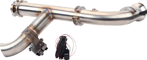 TRINITY RACING TR-4180HP Side Piece Header Pipe - with Electronic Cutout