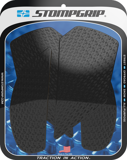 STOMPGRIP 55-14-0040B Icon Profile Traction Pad Tank Grips - Icon Black Kawasaki Ninja '11-'25