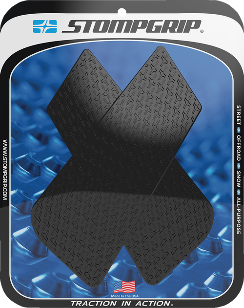 STOMPGRIP 55-14-0166B Icon Profile Traction Pad Tank Grips - Icon Black Ducati Hypermotard '19-'25