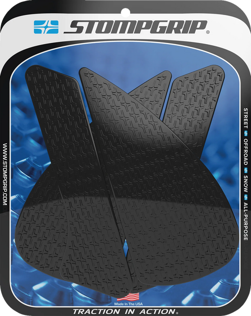 STOMPGRIP 55-14-0177B Icon Profile Traction Pad Tank Grips - Icon Black Honda CBR '21-'25