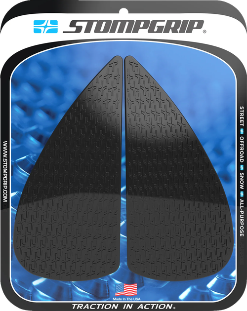 STOMPGRIP 55-14-0197B Icon Profile Traction Pad Tank Grips - Icon Black KTM RC '22-'24