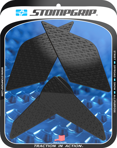 STOMPGRIP 55-14-0204B Icon Profile Traction Pad Tank Grips - Icon Black Kawasaki Ninja '23-'25