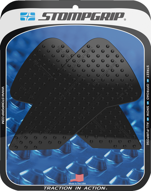 STOMPGRIP 55-10-0189B Volcano Profile Traction Pad Tank Grips - Volcano Black Honda CRF '21-'25