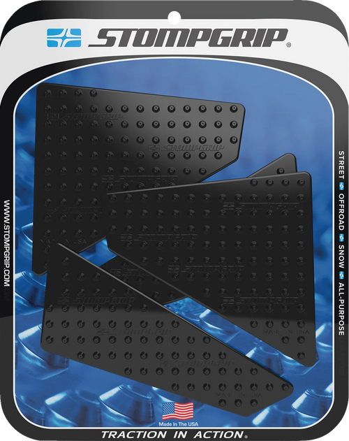 STOMPGRIP 55-10-0213B Volcano Profile Traction Pad Tank Grips - Volcano Black KTM Duke '24-'25