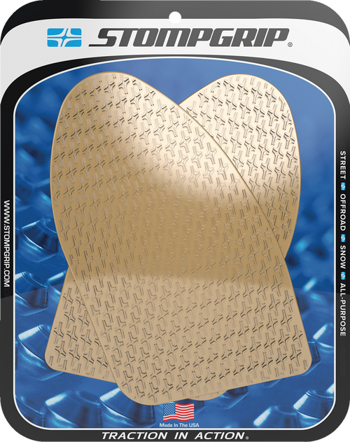 STOMPGRIP 55-14-0179C Icon Profile Traction Pad Tank Grips - Icon Clear Suzuki GS '22-'25