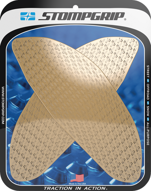 STOMPGRIP 55-14-0180C Icon Profile Traction Pad Tank Grips - Icon Clear Aprilia RSV4/Tuono '21-'25