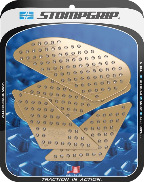 STOMPGRIP 55-10-0167C Volcano Profile Traction Pad Tank Grips - Volcano Clear Honda CB/CBR '19-'24