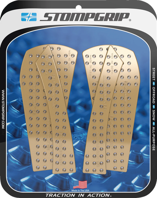 STOMPGRIP 55-10-0206C Volcano Profile Traction Pad Tank Grips - Volcano Clear KTM Adventure '23-'25