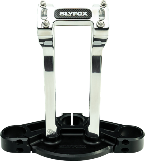 SLYFOX SF-1002-10-R Handlebar Riser Kit - Pullback 1" Clamping 10" Rise Raw