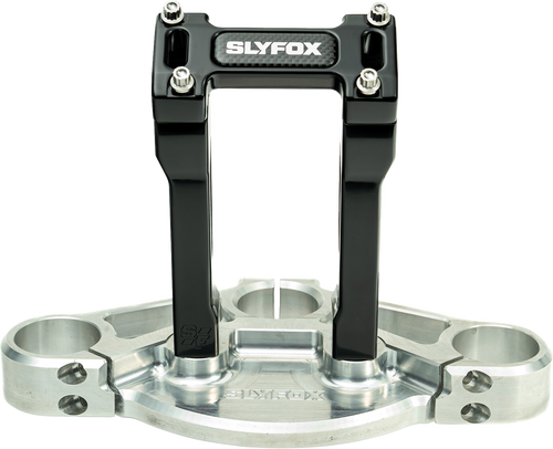 SLYFOX SF-1003-06-B Handlebar Riser Kit - Straight 1-1/8" Clamping 6" Rise Black