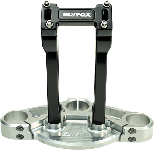 SLYFOX SF-1003-08-B Handlebar Riser Kit - Straight 1-1/8" Clamping 8" Rise Black