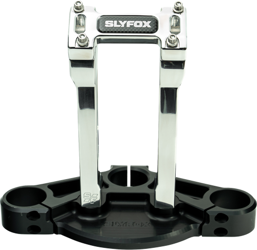 SLYFOX SF-1003-08-R Handlebar Riser Kit - Straight 1-1/8" Clamping 8" Rise Raw