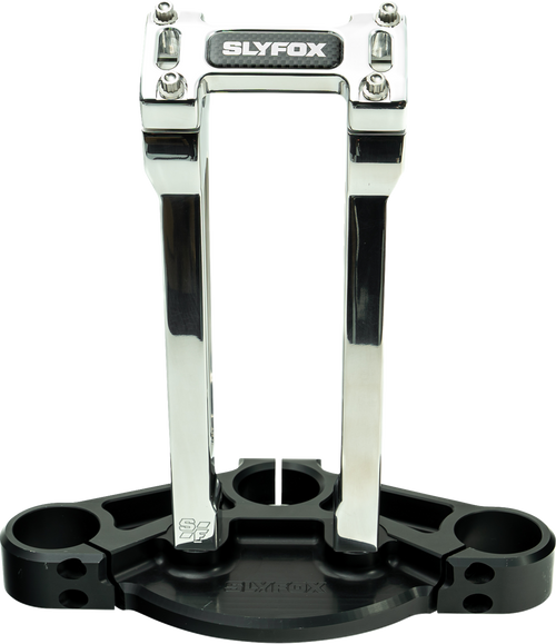 SLYFOX SF-1003-10-R Handlebar Riser Kit - Straight 1-1/8" Clamping 10" Rise Raw