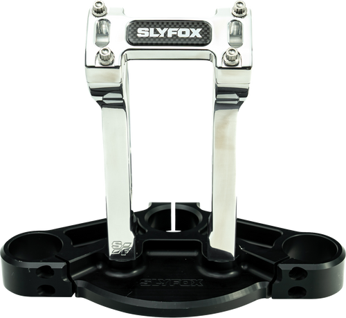 SLYFOX SF-1004-08-R Handlebar Riser Kit - Pullback 1-1/8" Clamping 8" Rise Raw