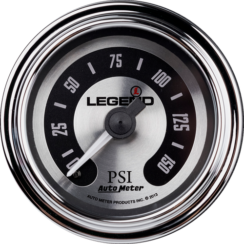 LEGEND SUSPENSION 2212-0492 Fairing Mounted LED Backlit PSI Gauges - Spun Aluminum